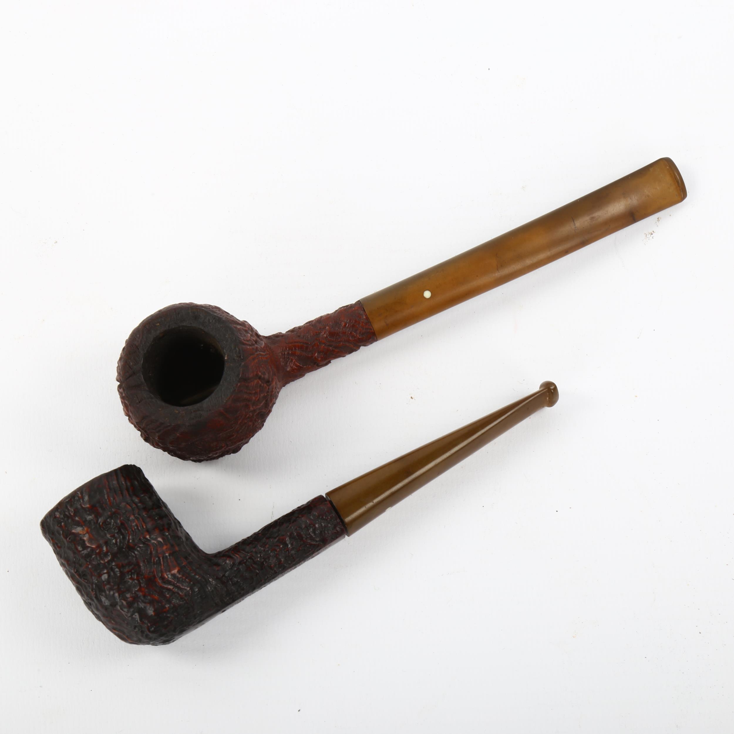 A pair of Dunhill shell briar pipes - Bild 2 aus 3