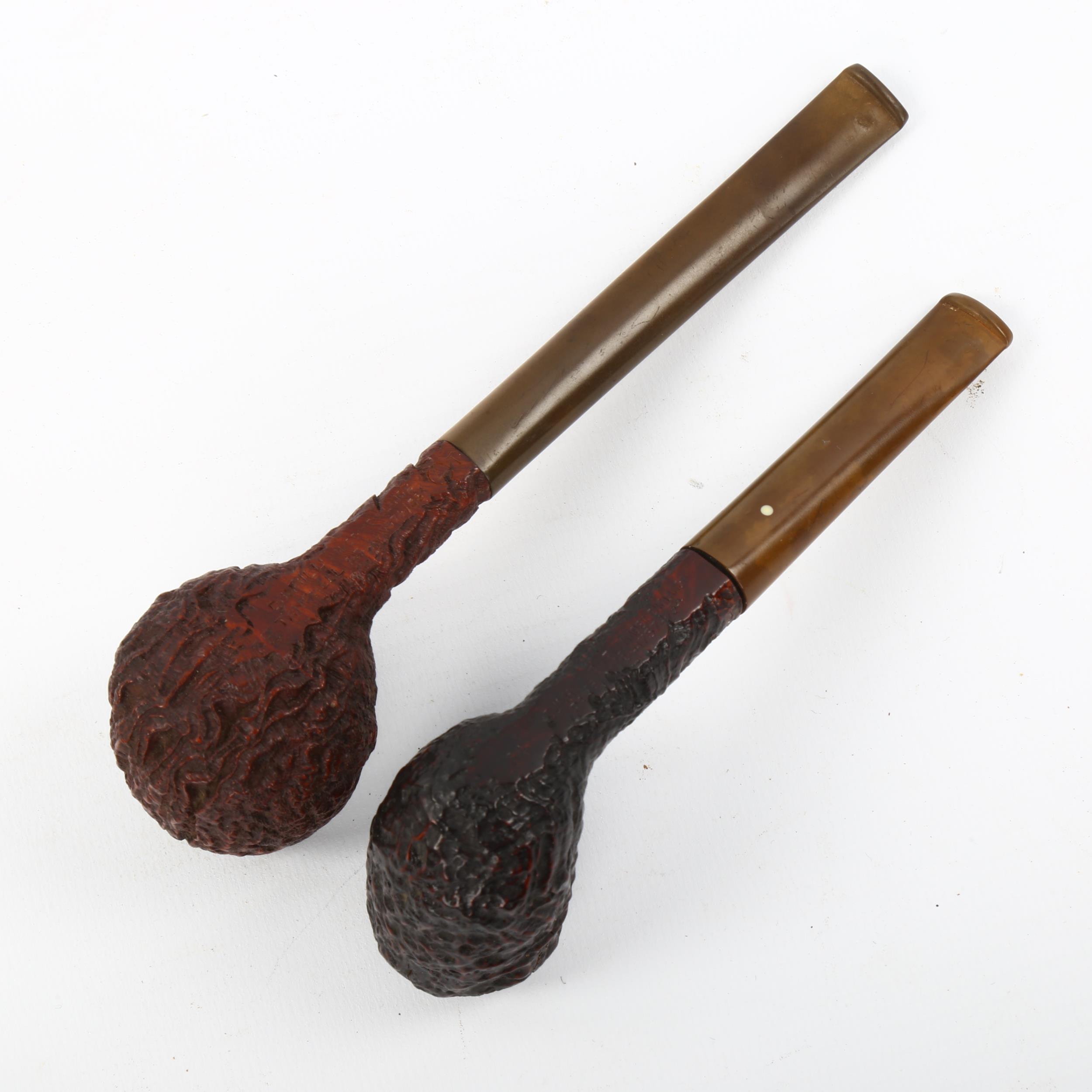 A pair of Dunhill shell briar pipes - Bild 3 aus 3