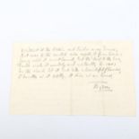 Lord Byron - a double-sided handwritten sheet of poetry "T'was whisper'd in heaven, t'was mutter'd