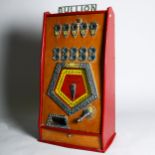 Bryan's Bullion arcade machine circa 1960s, converted to a new penny in 1972, cast-metal and stained