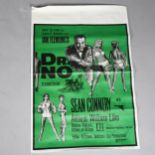 Film Poster - James Bond - Dr No (UA 1962) British Double Crown re-release 1968, 20" x 30"