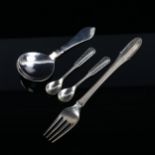 GEORG JENSEN - a group of Danish sterling silver cutlery, patterns include Continental (Antik) and