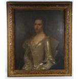 18th century oil on canvas, unsigned, label verso states Susanna (nee Culpeper), 76cm x 64cm, framed