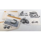 A collection of original illustrations from 1980s Kit Car magazine, various artists (26)