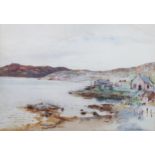 William Arthur Carrick (1879 - 1964), watercolour, Scottish harbour scene, signed, 25cm x 35cm,