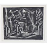 Paul Nash (1889-1946), wood engraving on paper, Siegfried, Act 11, from Wagner’s Music Drama of