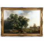 Hendrik Pieter Koekkoek (1843 - circa 1890), oil on canvas, landscape, signed, 70cm x 105cm, framed,