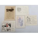 A group of Art Exhibition invitation cards, 1892 - 1904, from publisher DENT, including exhibitions