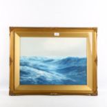 Daniel Sherrin, watercolour, seascape, signed, 37cm x 52cm, framed Good condition, no foxing,