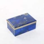 A small lapis box, length 6cm, from Chile Good condition