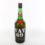 A 1960s' bottle of VAT 69 blended whisky level to lower neck