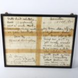 David Livingstone, handwritten letter to C R Hemmingway (railway connection), dated 5th September