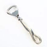 TIFFANY & CO - a sterling silver-handled Padova pattern bottle opener, designed by Elsa Peretti,