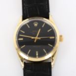 ROLEX - a gold plated stainless steel Air-King Oyster perpetual precision automatic wristwatch, ref.