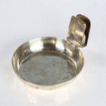A George V silver combination ashtray/matchbox holder, registration no. 584356, by Hukin & Heath