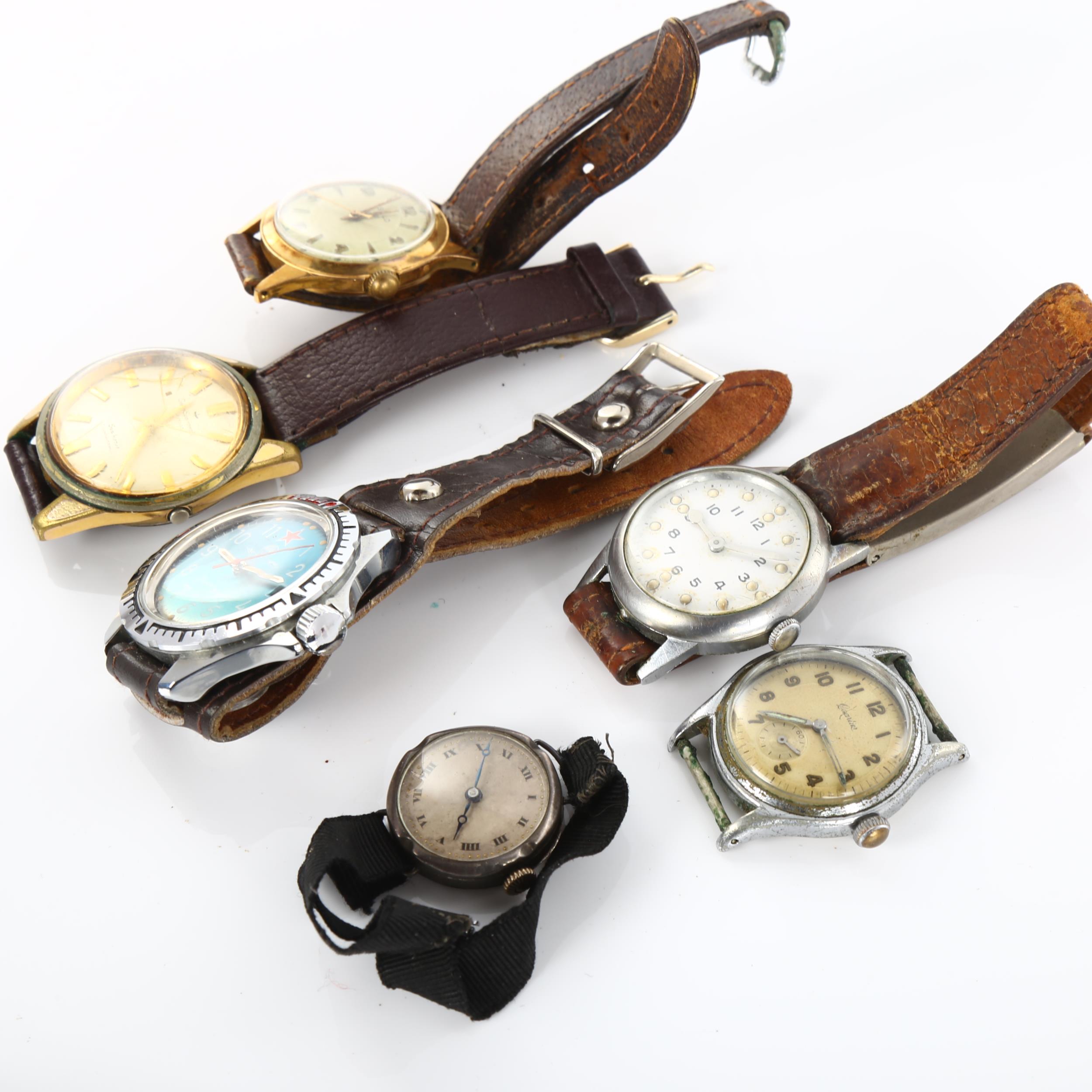 Various wristwatches, including Seiko Sportsmatic, Vostok Komandirskie etc Lot sold as seen unless - Bild 4 aus 4