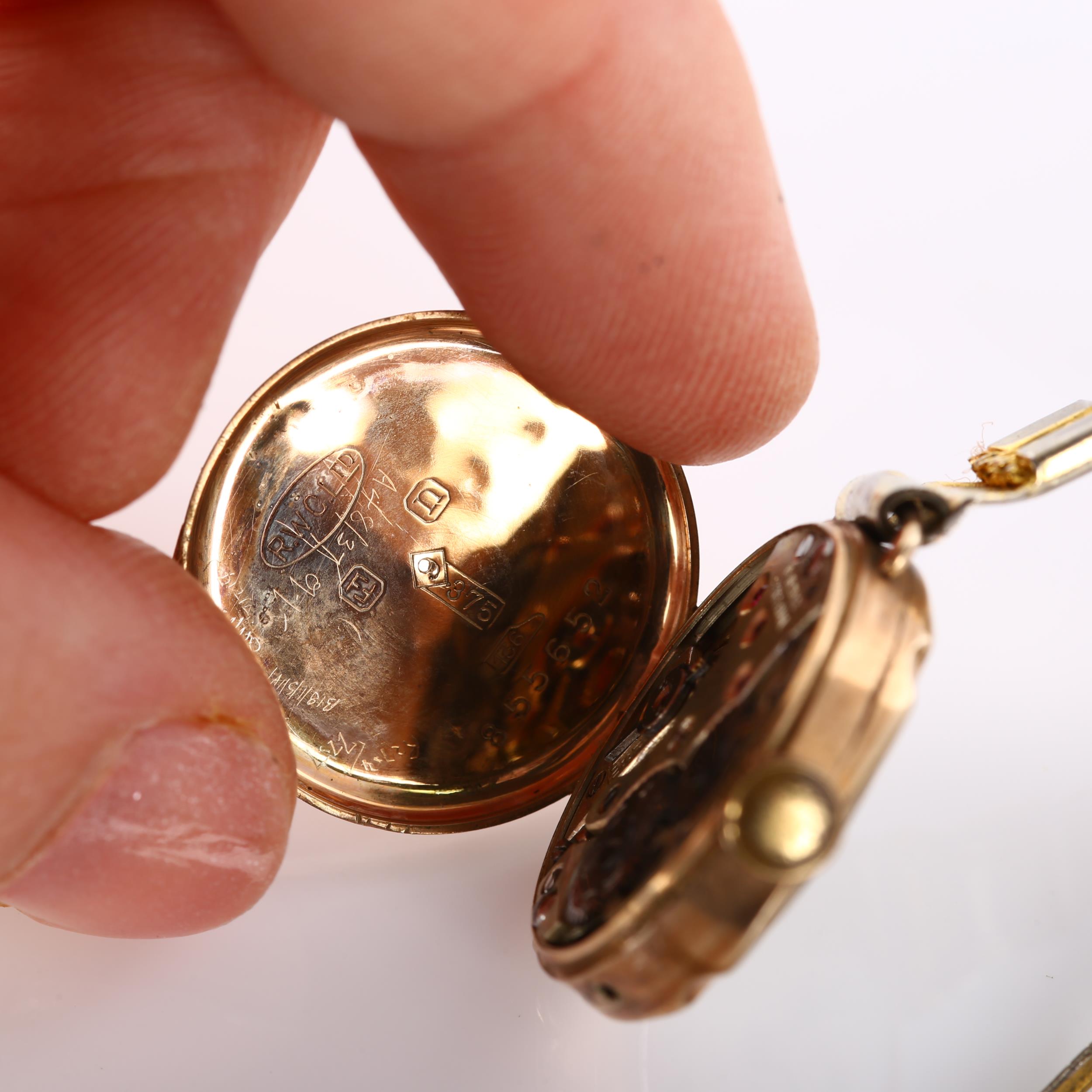 ROLCO (ROLEX subsidiary) - an early 20th century lady's 9ct rose gold mechanical bracelet watch, - Image 4 of 5