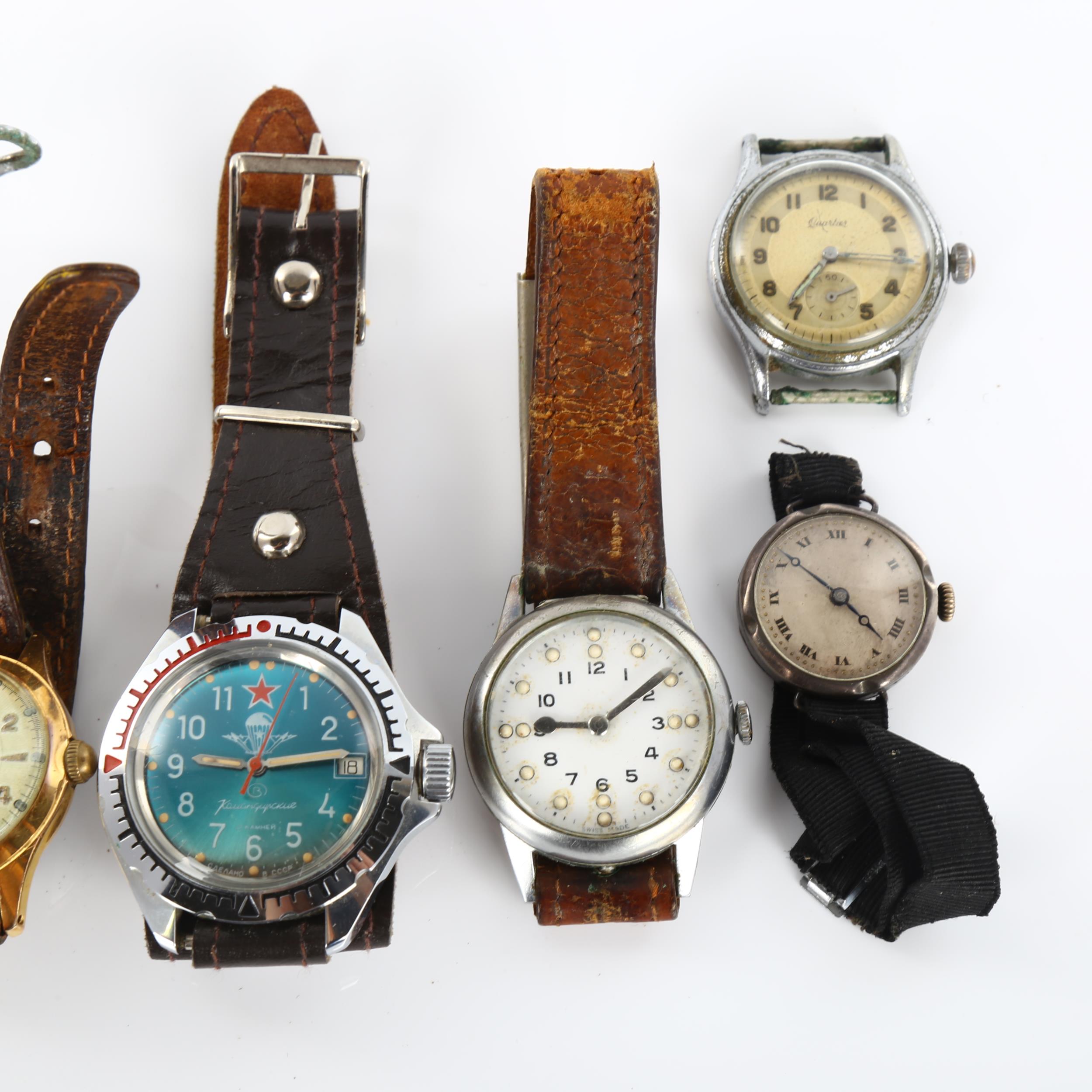 Various wristwatches, including Seiko Sportsmatic, Vostok Komandirskie etc Lot sold as seen unless - Bild 2 aus 4