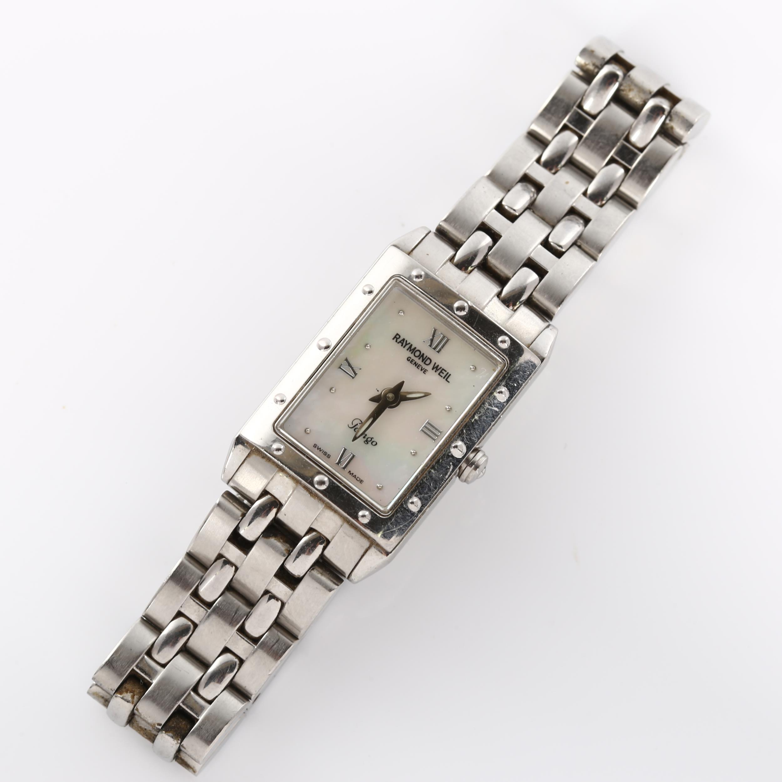 RAMOND WEIL - a lady's stainless steel Collection Tango quartz bracelet watch, ref. 5971, mother- - Image 2 of 5