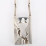 BJORN WECKSTROM for LAPPONIA - a Finnish sterling silver and rock crystal 'Mountain Rill' pendant