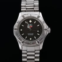 TAG HEUER - a mid-size stainless steel 2000 Series 200M automatic bracelet watch, ref. 669.213F,