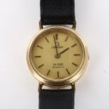 OMEGA - a lady's gold-filled De Ville quartz wristwatch, ref. 1353, case width 19mm, not currently