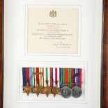 A group of 6 Second World War medals, awarded to Captain A Homer Royal Artillery, together with