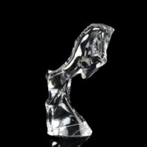 BACCARAT - crystal sculpture, rearing horse, height 22cm Perfect condition