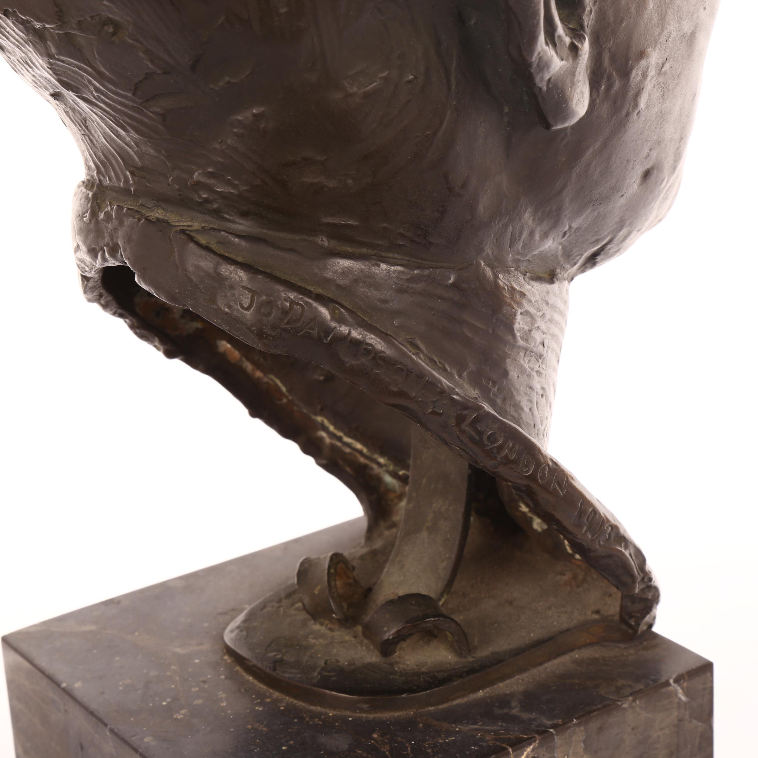 Jo Davidson (1883 - 1952), patinated bronze bust of James Murray Allison, 1913, recorded in - Bild 3 aus 3