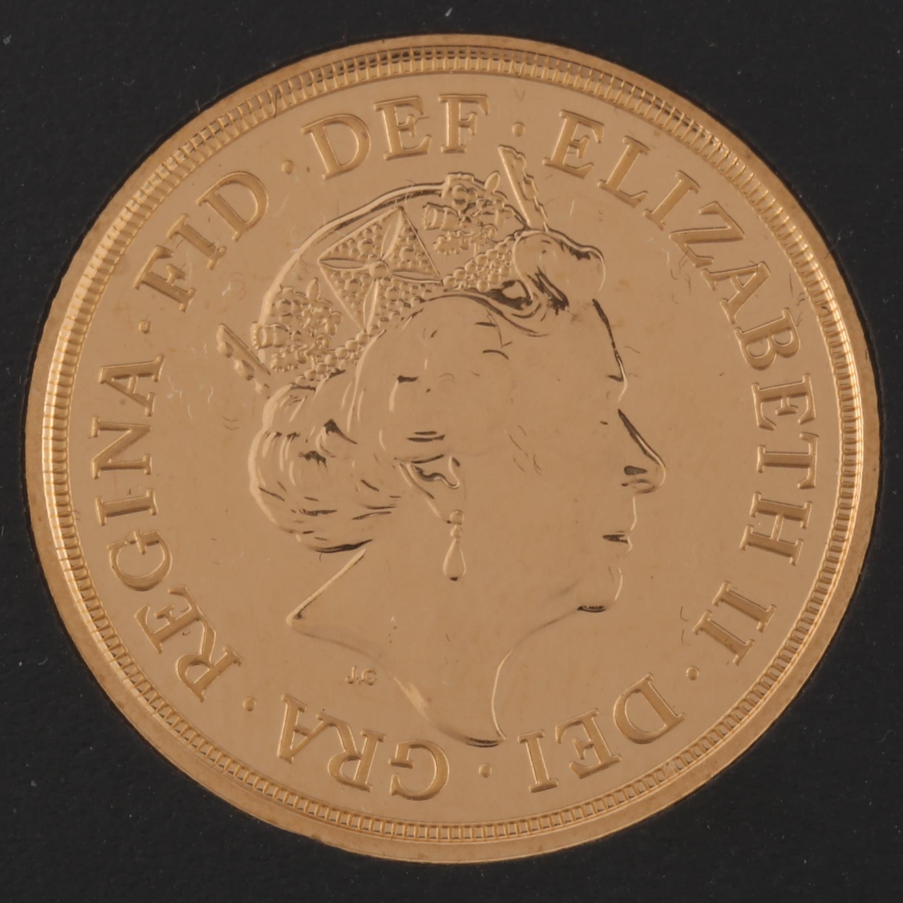 Elizabeth II 2019 uncirculated gold full sovereign coin, with Harrington & Byrne certificate of - Image 2 of 4