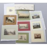 Folder of watercolours and sketch albums from the Mohun-Harris family