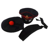 A Canadian Medical Corps peaked cap and 2 other military caps (3) All in good condition