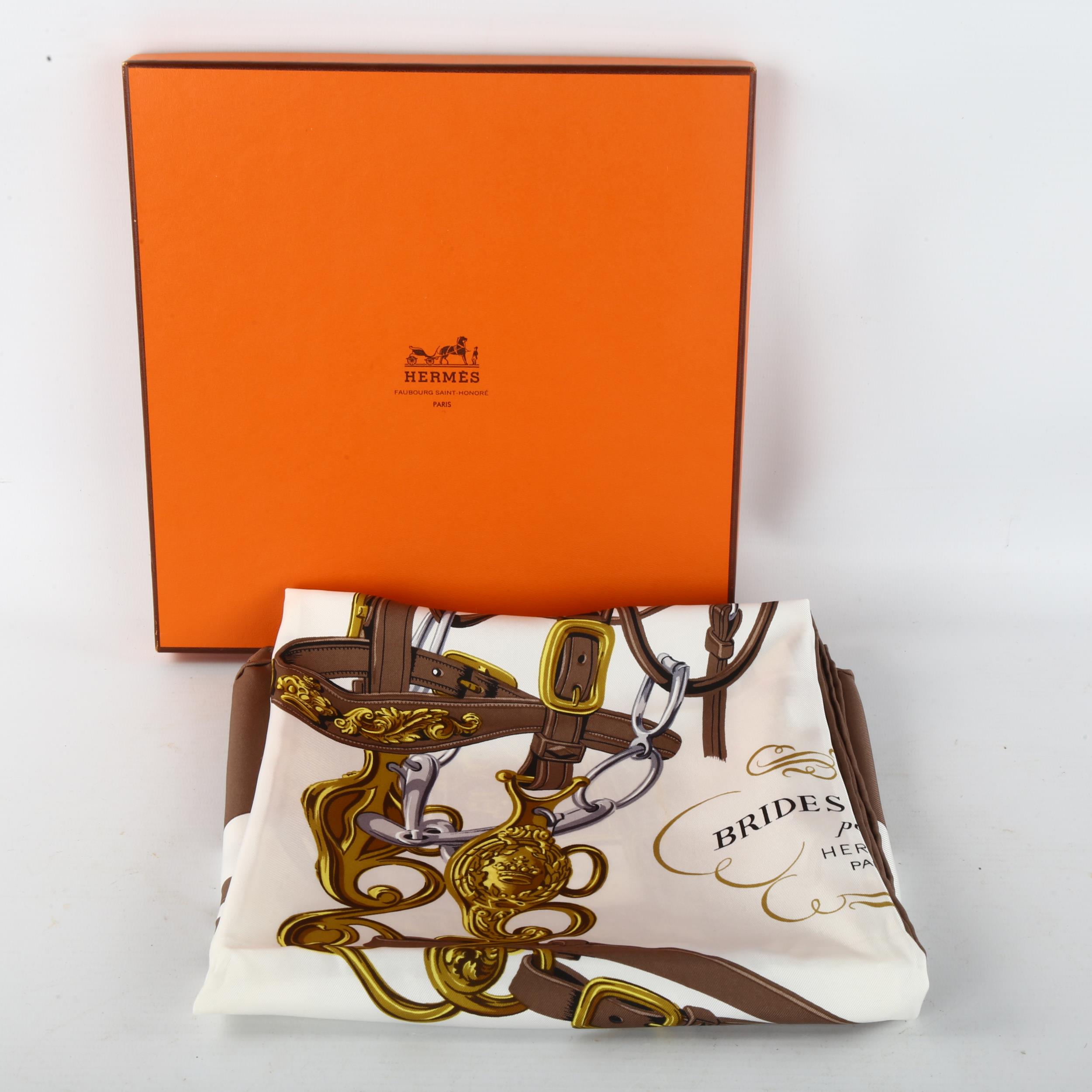 HERMES - Brides de Gala silk scarf, boxed Very good condition - Bild 3 aus 3