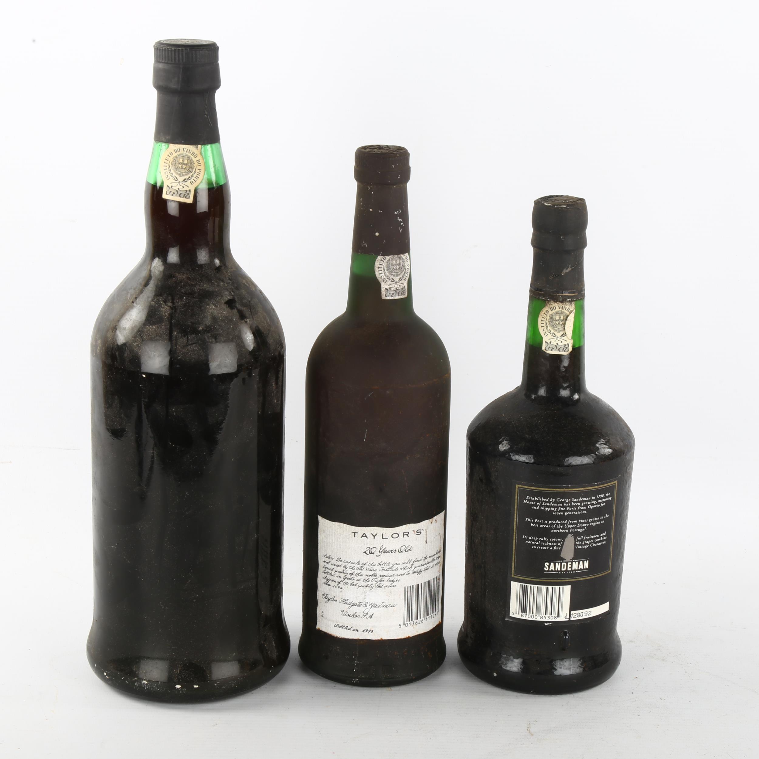 3 bottles of port wine, Magnum NV Dow's bottled for Harrods, Taylor's 20 yr old bottled 1995, - Image 3 of 3