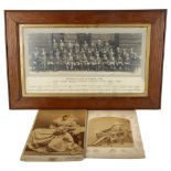 Military College of Science 1930 group photo, in original oak frame, overall 37cm x 57cm, together