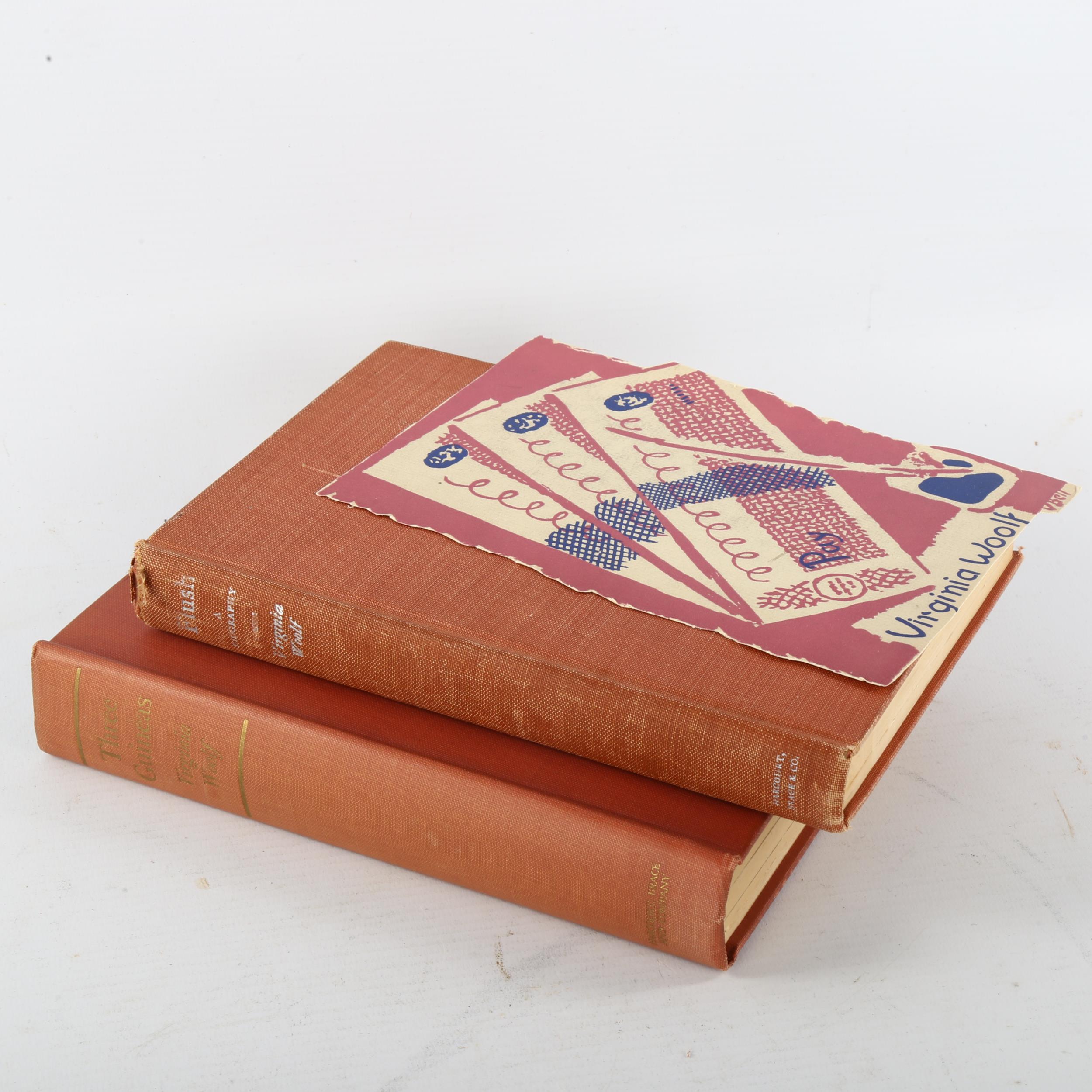 Flush by Virginia Woolf, First edition 1933 by Harcourt, Brace & Co, and Three Guineas, by - Bild 3 aus 3