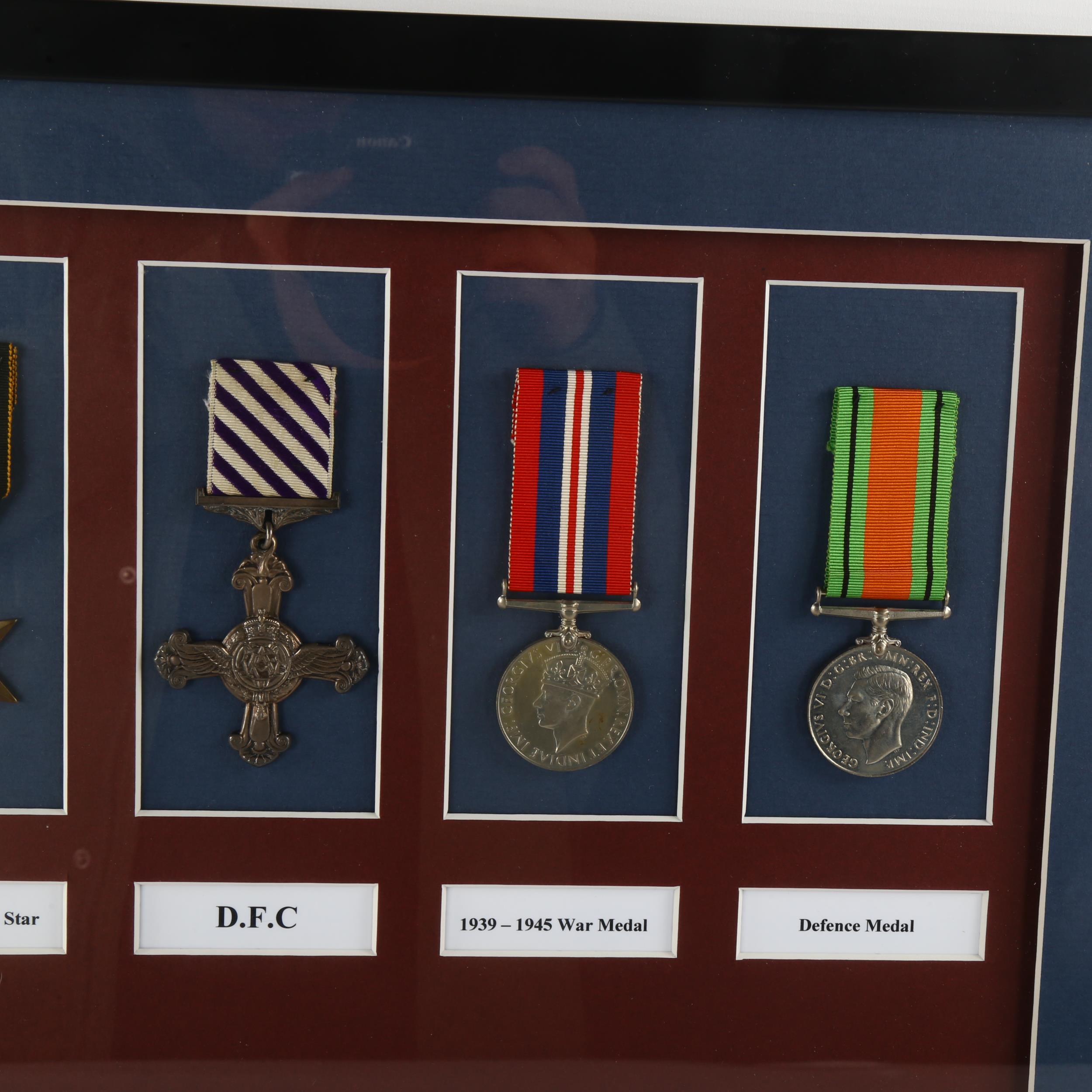 Second World War DFC group of 5 medals, awarded to Harry Thomas Flindell, Pilot Officer/War - Bild 2 aus 3