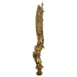 **DESCRIPTION CHANGE** A 19th century *French gilt-bronze* paper knife in the form of a knight holdi