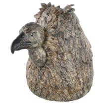 Jackie Summerfield vulture, glazed ceramic sculpture, height 28cm Perfect condition, no chips cracks