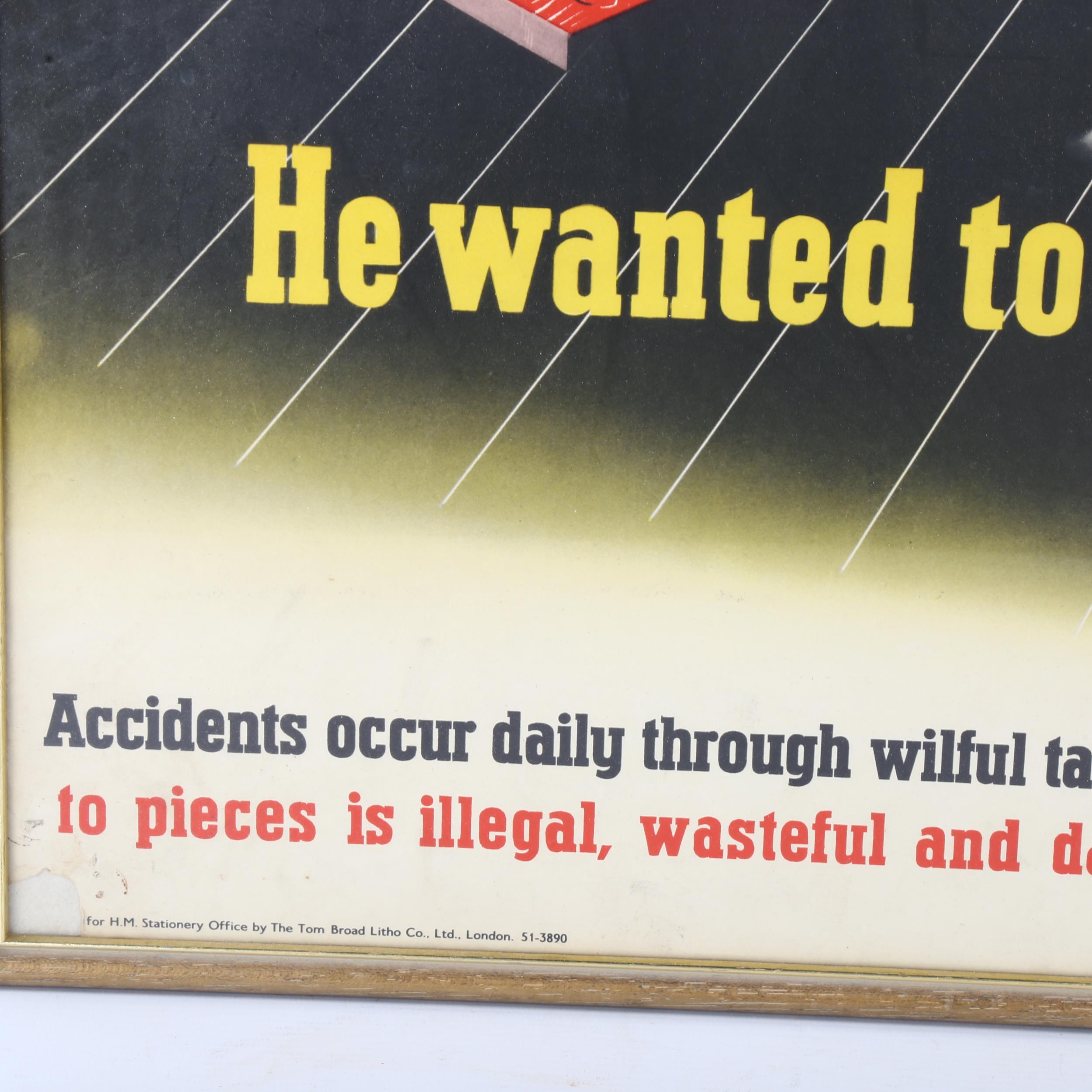 An original Second World War Period HM Ministry of Information poster "Taking ammunition to pieces - Bild 2 aus 3