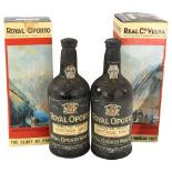 4 bottles of vintage port, 1967 Royal Oporto, 2 in original box Capsules intact, levels high