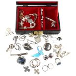 A quantity of jewellery, including mostly Scandinavian silver Lot sold as seen unless specific