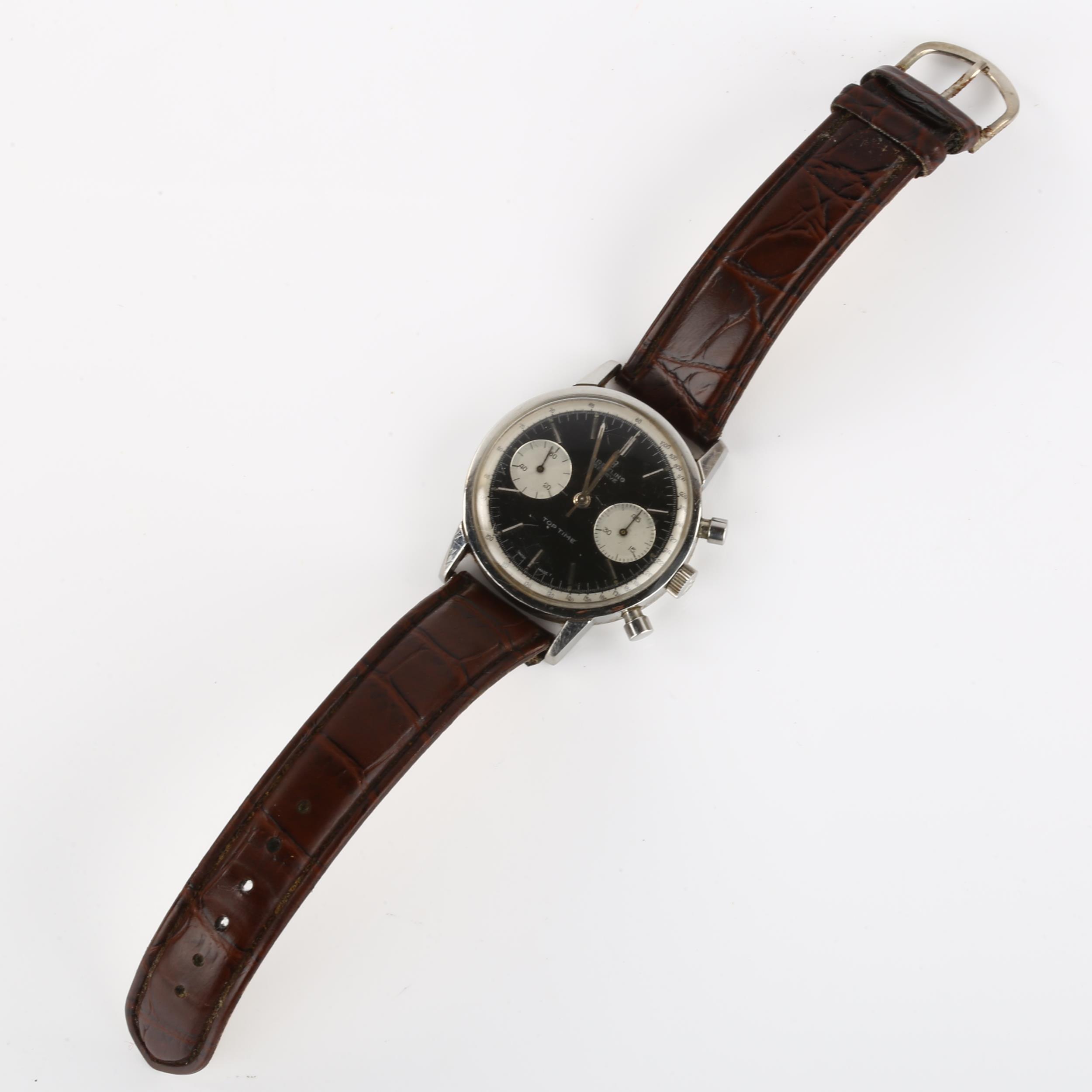 BREITLING - a Vintage stainless steel Top Time 'Thunderball' mechanical chronograph wristwatch, ref. - Image 4 of 6