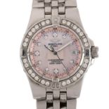 BREITLING - a lady's stainless steel and diamond Starliner quartz bracelet watch, ref. A71340,