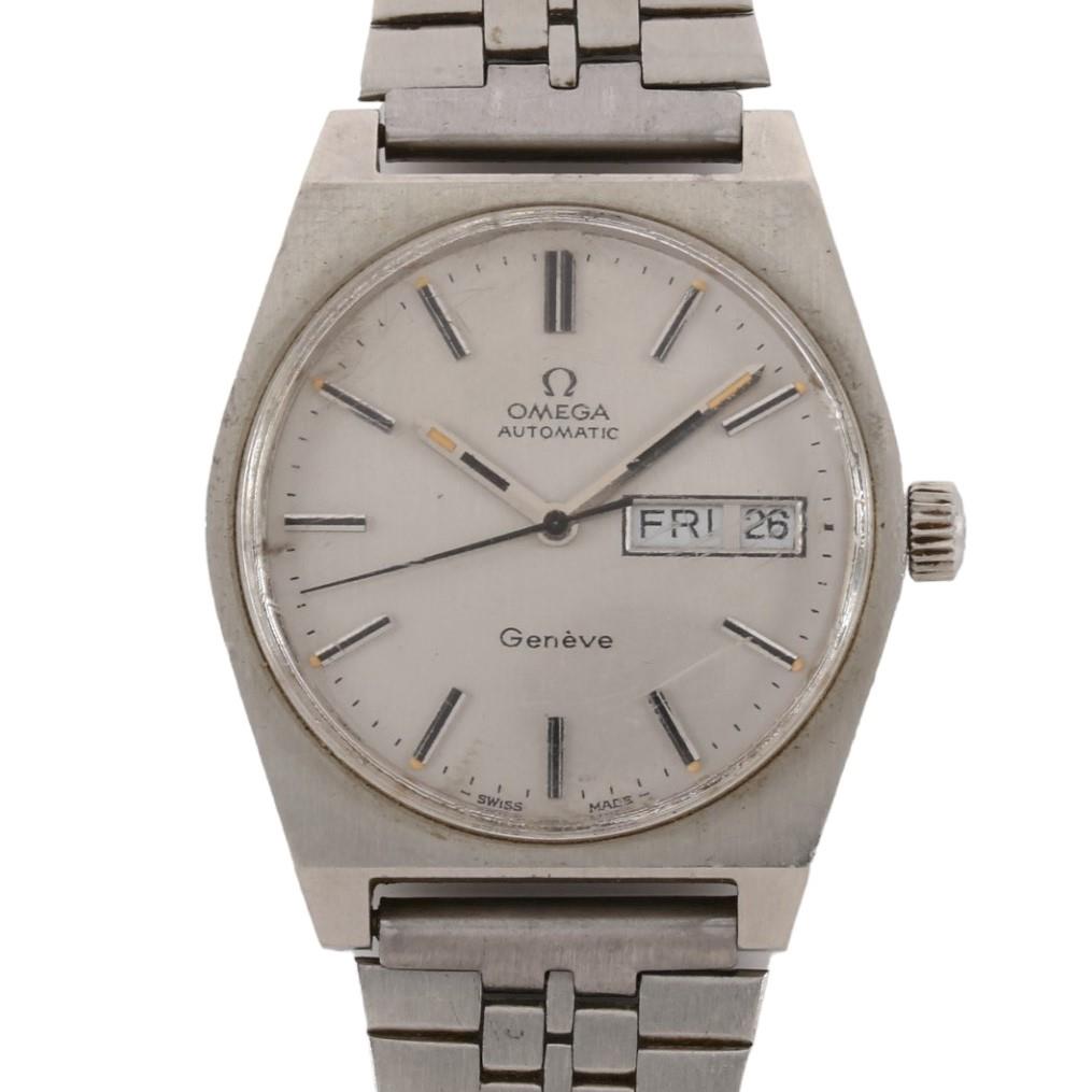 OMEGA - a Vintage stainless steel Geneve automatic bracelet watch, ref. 166.0120, circa 1972,