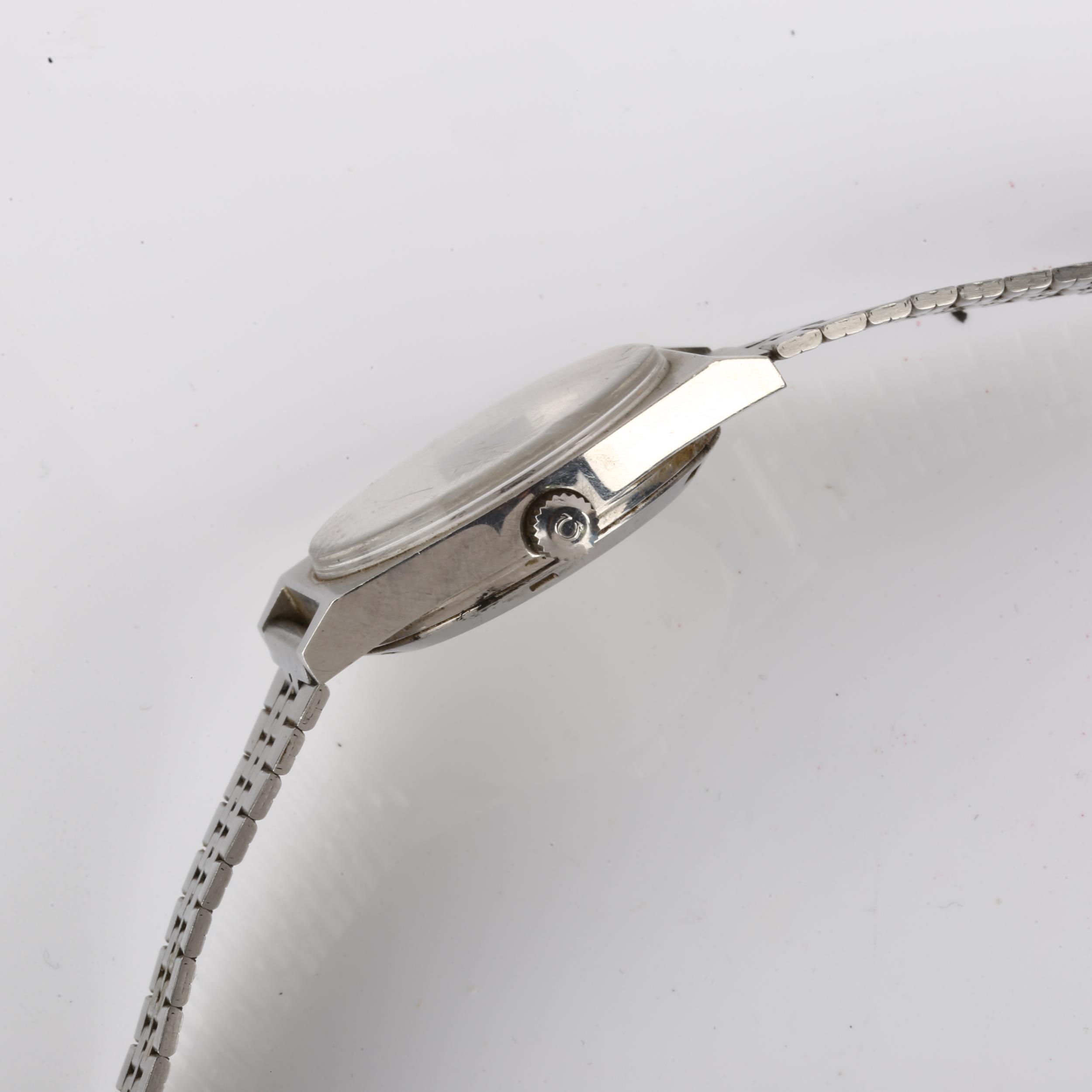 OMEGA - a Vintage stainless steel Geneve automatic bracelet watch, ref. 166.0120, circa 1972, - Image 4 of 4