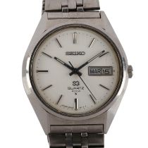 SEIKO - a Vintage stainless steel Sq4004 quartz bracelet watch, ref. 0903-8109, circa 1970s,