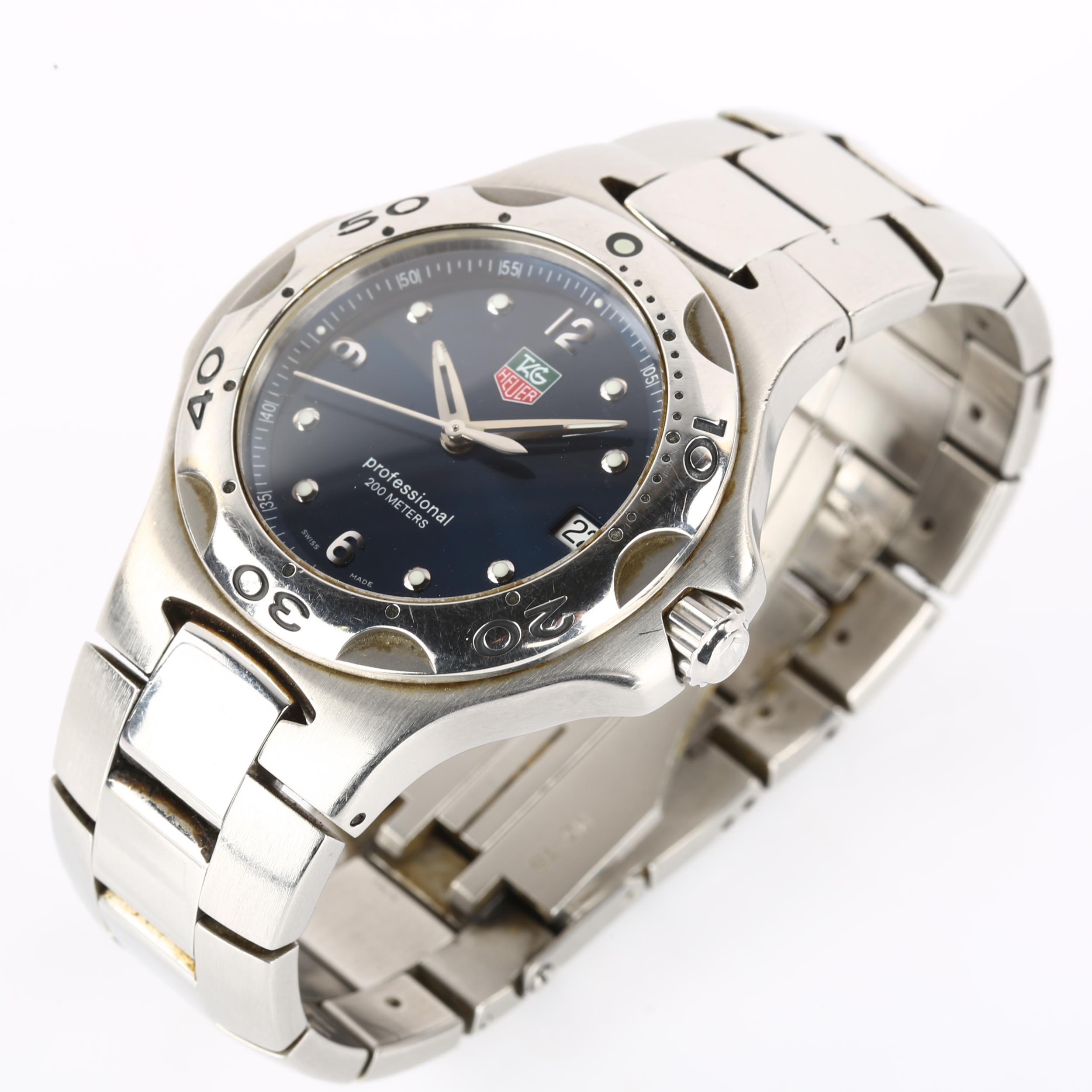 TAG HEUER - a stainless steel Kirium Professional 200M quartz bracelet watch, ref. WL1113-0, circa - Image 2 of 4