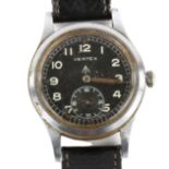 VERTEX - a Second World War Period Military Issue chrome-plated 'Dirty Dozen' mechanical wristwatch,