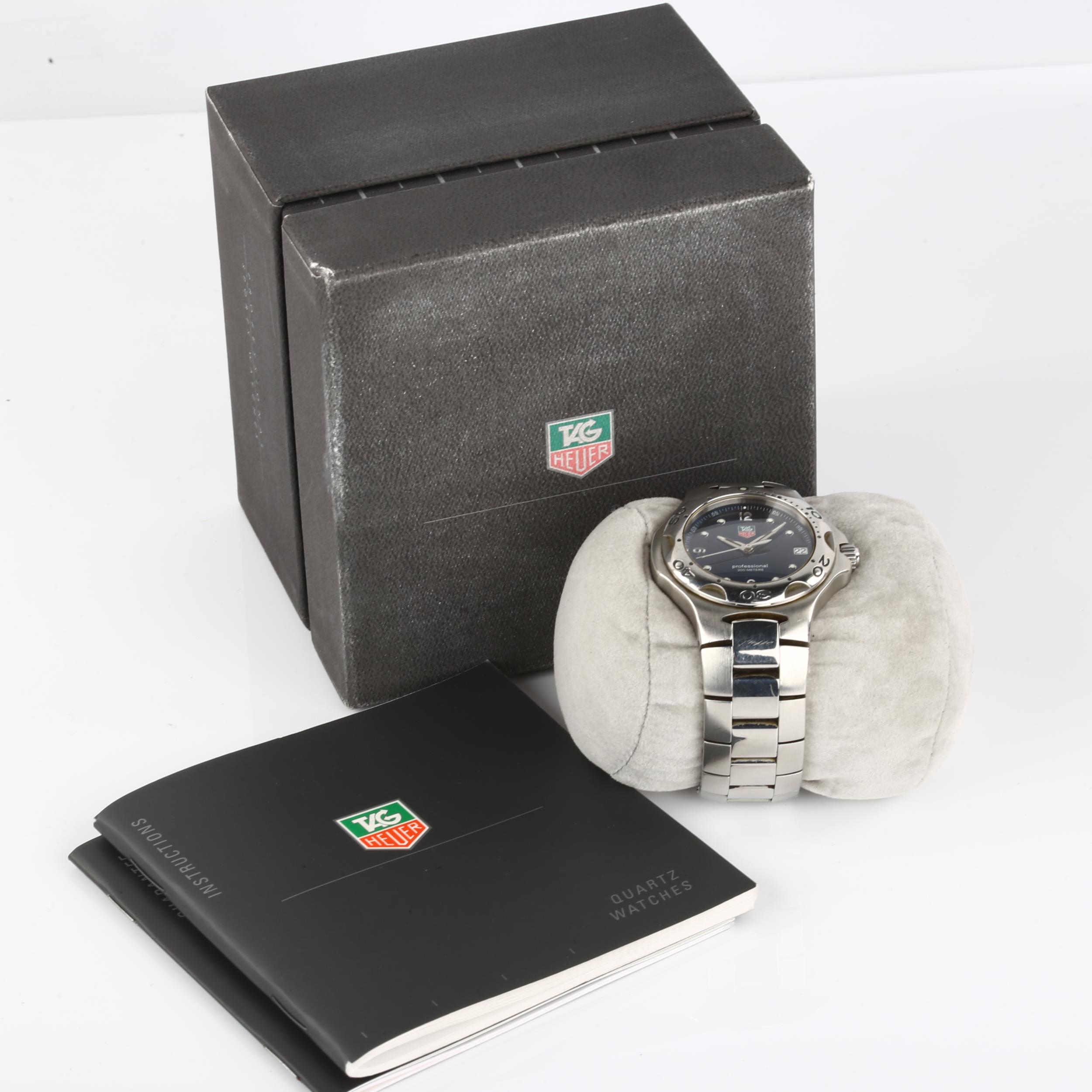 TAG HEUER - a stainless steel Kirium Professional 200M quartz bracelet watch, ref. WL1113-0, circa - Image 4 of 4